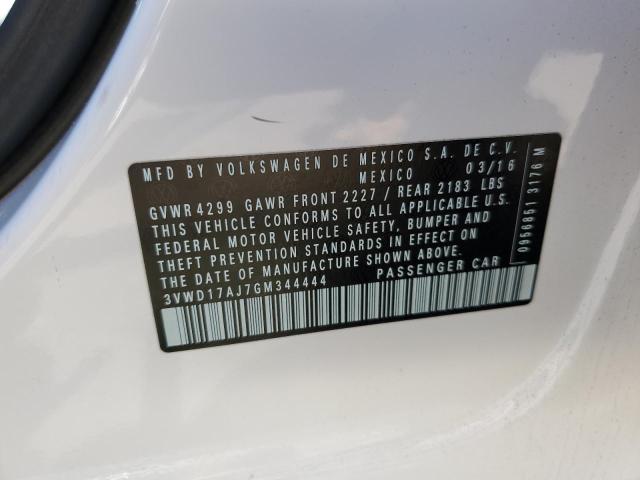 2016 VOLKSWAGEN JETTA SPOR - 3VWD17AJ7GM344444