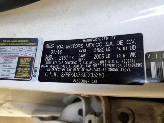 2018 KIA FORTE - 3KPFK4A73JE235380
