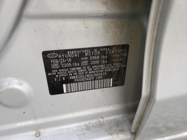 2016 HYUNDAI ELANTRA GT - KMHD35LH6GU340419
