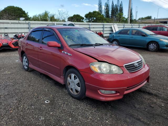 TOYOTA COROLLA 2007 RED Photo 1