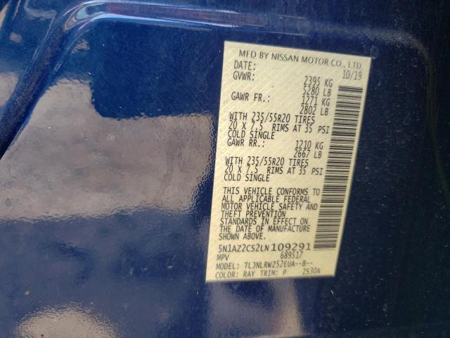 2020 NISSAN MURANO SL 5N1AZ2CS2LN109291