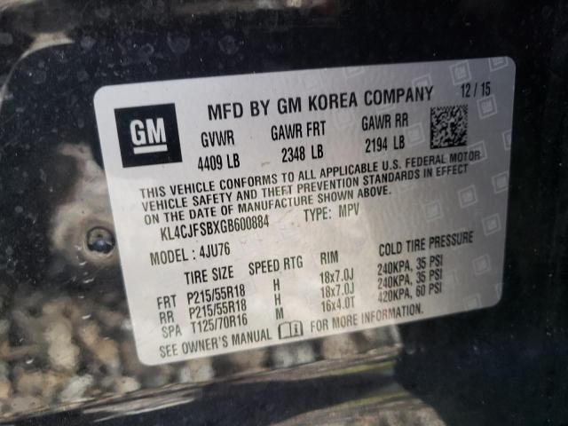 2016 BUICK ENCORE CON - KL4CJFSBXGB600884