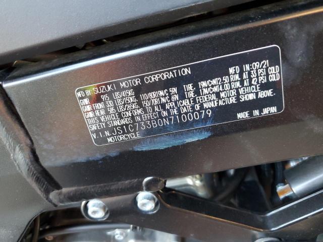 2022 SUZUKI DL650 JS1C733B0N7100079