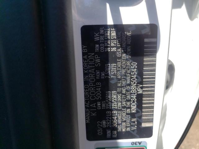 2022 KIA EV6 LIGHT KNDC34LB8N5045450