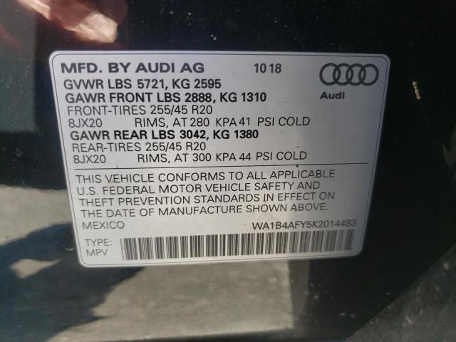 2019 AUDI SQ5 PREMIU WA1B4AFY5K2014493