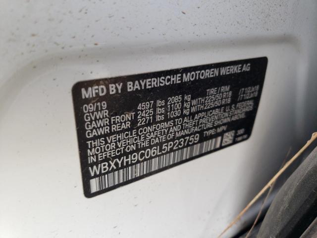 2020 BMW X2 SDRIVE2 WBXYH9C06L5P23759