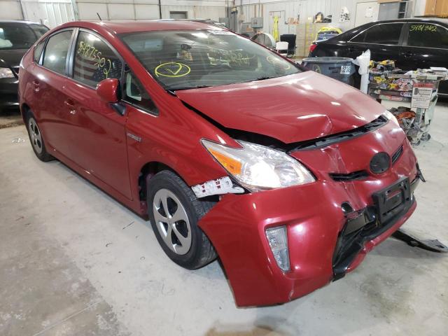 Salvage cars for sale from Copart Columbia, MO: 2015 Toyota Prius