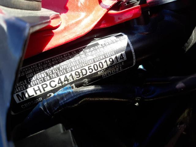 2013 HONDA CBR500R MLHPC4419D5001914