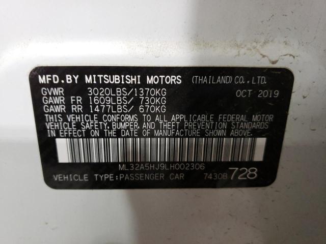 2020 MITSUBISHI MIRAGE LE ML32A5HJ9LH002306