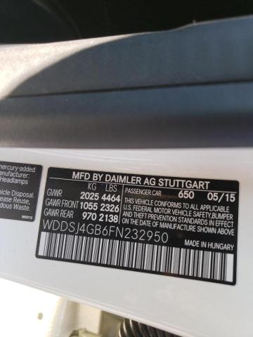 2015 MERCEDES-BENZ CLA 250 4M - WDDSJ4GB6FN232950