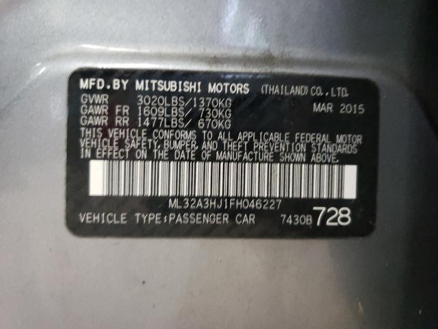 2015 MITSUBISHI MIRAGE DE ML32A3HJ1FH046227