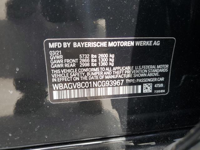 2022 BMW M850XI WBAGV8C01NCG93967