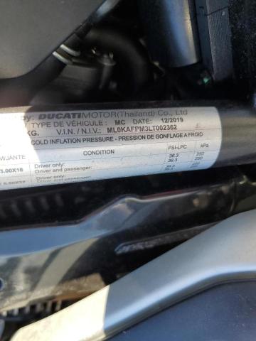 2020 DUCATI SCRAMBLER ML0KAFPM3LT002362