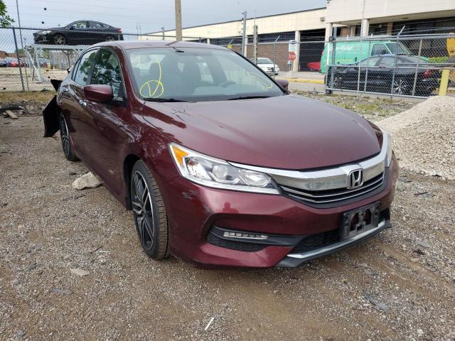 Salvage cars for sale from Copart Wheeling, IL: 2016 Honda Accord Sport
