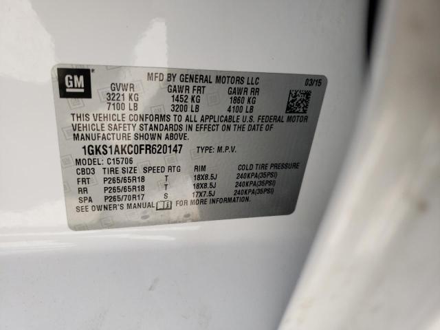 2015 GMC YUKON SLE 1GKS1AKC0FR620147