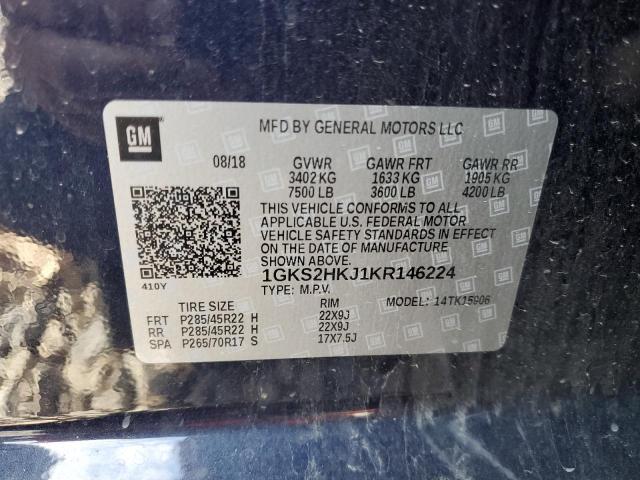 2019 GMC YUKON 1GKS2HKJ1KR146224