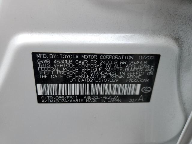 2020 LEXUS IS 300 PRE JTHDA1D21L5107029