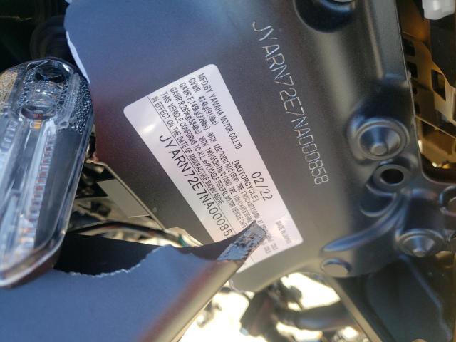 2022 YAMAHA MT09 D JYARN72E7NA000858
