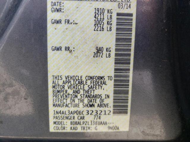 1N4AL3AP0EC323212 Nissan ALTIMA 2.5