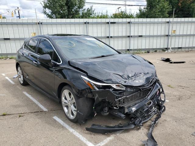 Salvage cars for sale from Copart Moraine, OH: 2018 Chevrolet Cruze Premium