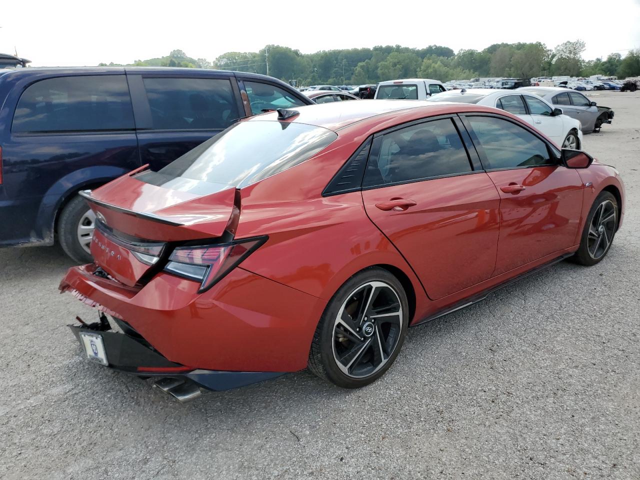 2021 Hyundai Elantra N Line VIN: KMHLR4AF3MU164401 Lot: 54858792