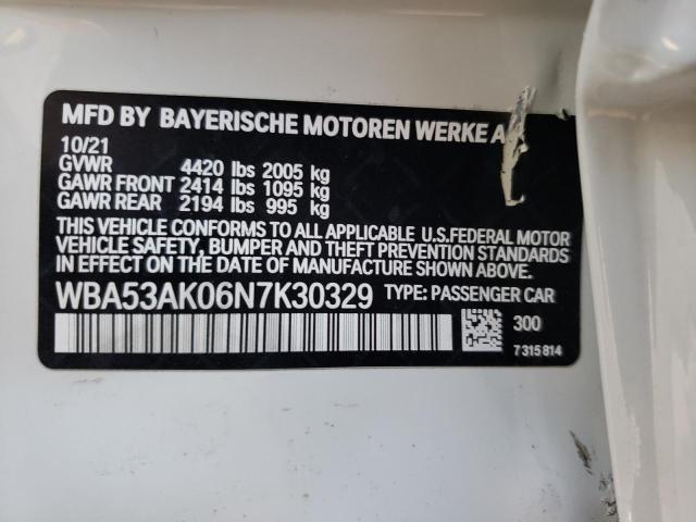 2022 BMW 228I WBA53AK06N7K30329