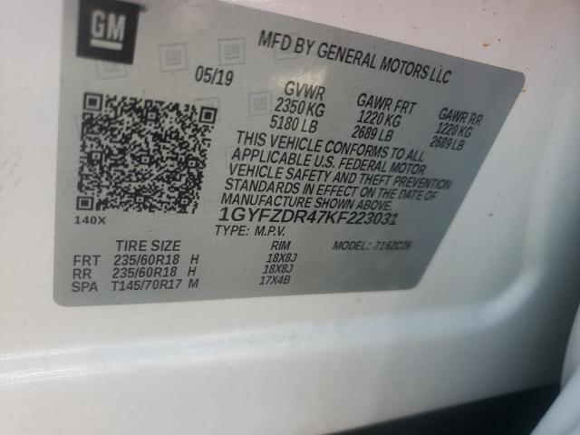 2019 CADILLAC XT4 1GYFZDR47KF223031