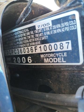 2006 HONDA CB600 F ZDCPC36036F100087