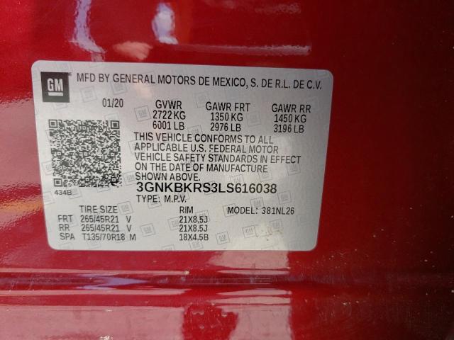 2020 CHEVROLET BLAZER RS - 3GNKBKRS3LS616038