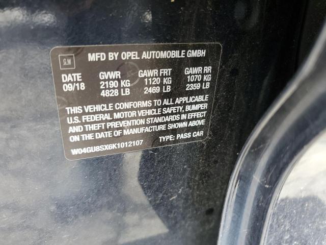 2019 BUICK REGAL TOUR W04GU8SX6K1012107