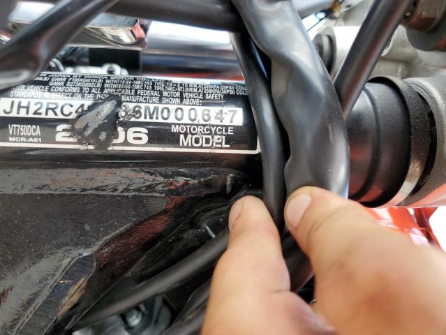 2006 HONDA VT750 C JH2RC44036M000647