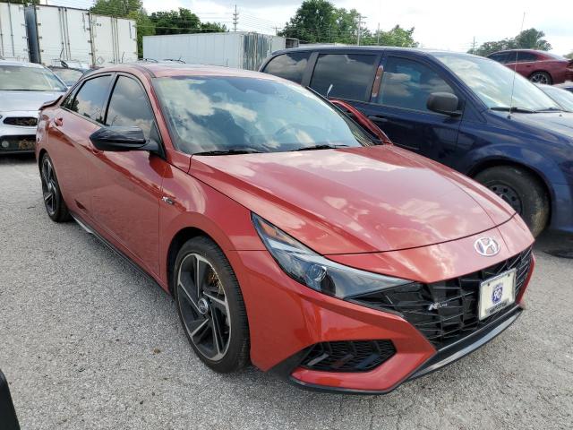 HYUNDAI ELANTRA N 2021 red  gas KMHLR4AF3MU164401 photo #1