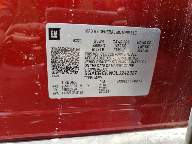 2020 BUICK ENCLAVE PR 5GAERCKW3LJ242327