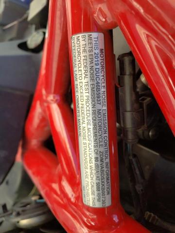 2019 DUCATI SUPERSPORT ZDMVABDSXKB007303