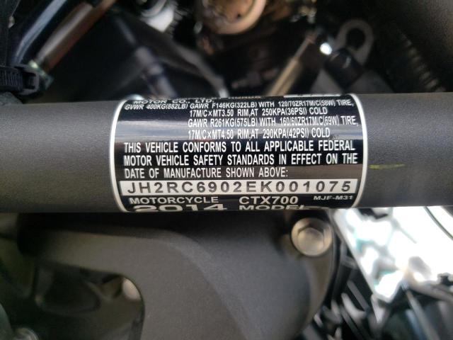 2014 HONDA CTX700 JH2RC6902EK001075