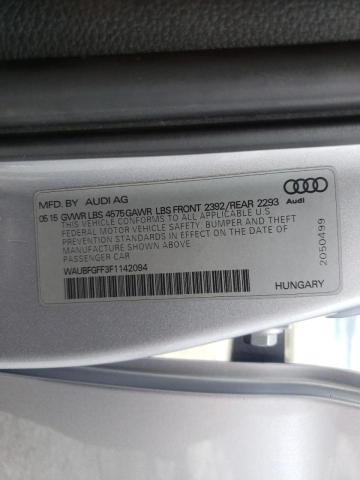 2015 AUDI S3 PREMIUM WAUBFGFF3F1142094