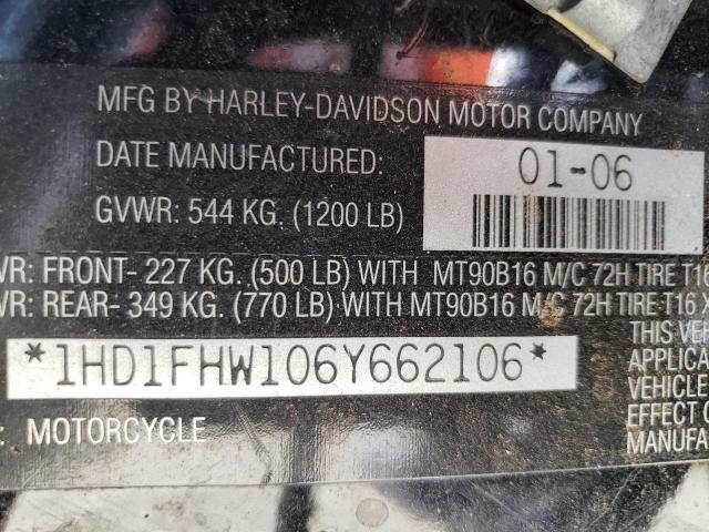 2006 HARLEY-DAVIDSON FLHPI 1HD1FHW106Y662106