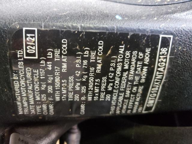 2022 TRIUMPH MOTORCYCLE ROCKET 3 G SMTG10JX7NTAG2136