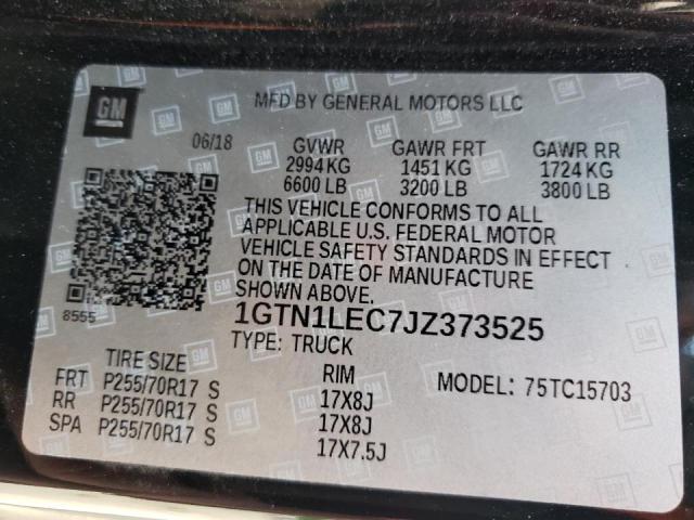 2018 GMC SIERRA 1GTN1LEC7JZ373525
