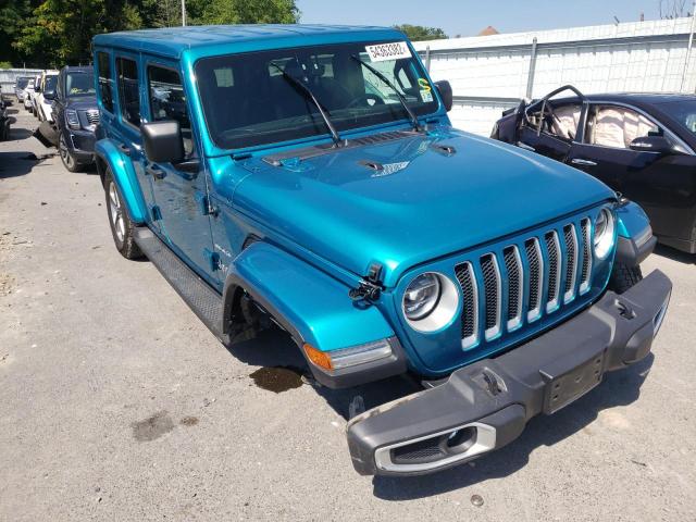 Salvage cars for sale from Copart Glassboro, NJ: 2020 Jeep Wrangler Unlimited Sahara