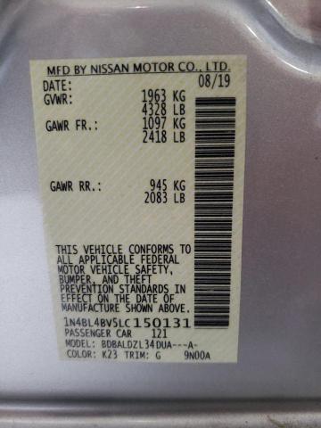 1N4BL4BV5LC150131 Nissan ALTIMA S