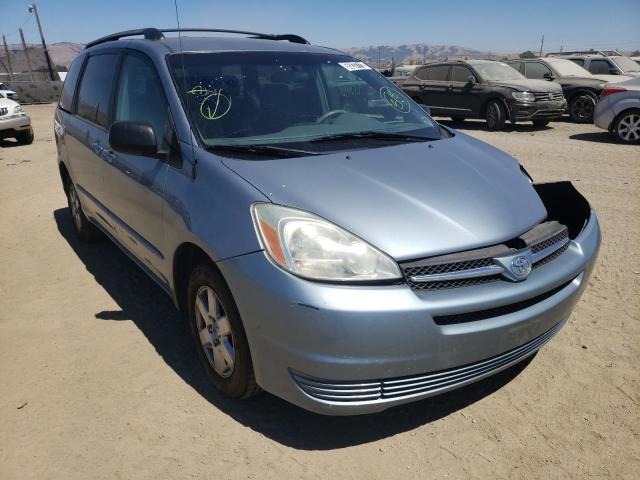Salvage cars for sale from Copart San Martin, CA: 2004 Toyota Sienna CE
