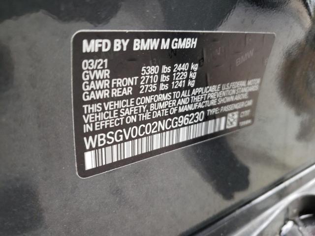 WBSGV0C02NCG96230 BMW M8  10