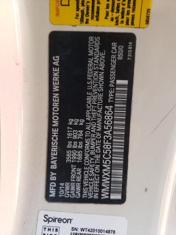 WMWXM5C58F3A56864 Mini Cooper