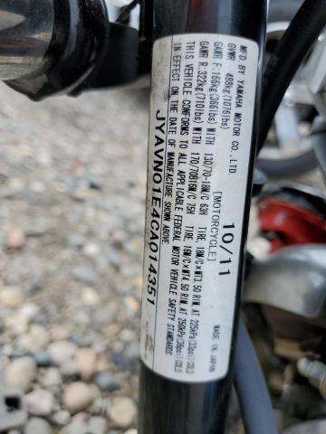 2012 YAMAHA XVS950 A JYAVN01E4CA014351