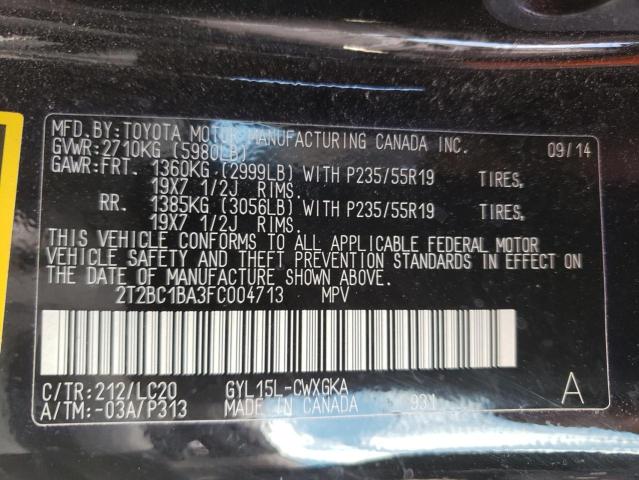 2015 LEXUS RX 450H 2T2BC1BA3FC004713