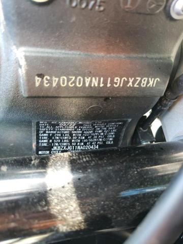 2022 KAWASAKI ZX636 JKBZXJG11NA020434