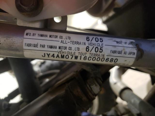 2006 YAMAHA YFM700 R JY4AM07W16C000680