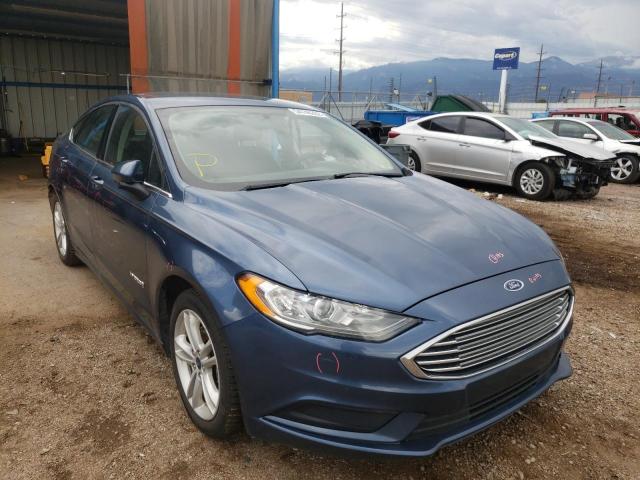 Salvage cars for sale from Copart Colorado Springs, CO: 2018 Ford Fusion SE
