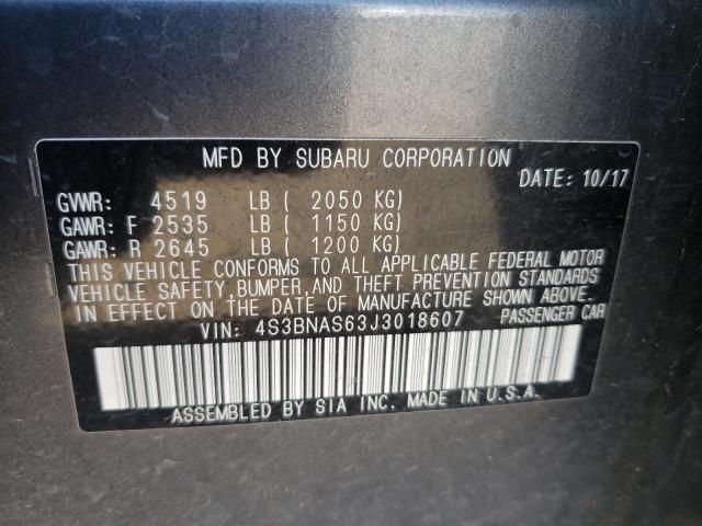 2018 SUBARU LEGACY SPO 4S3BNAS63J3018607